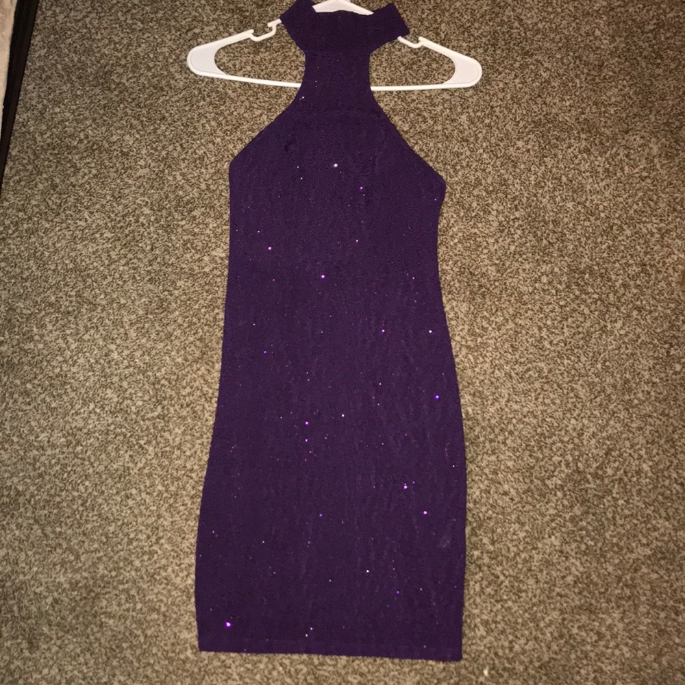Purple club dress